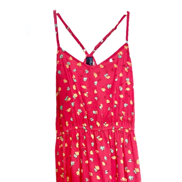 SOLD! O’Neill || Red Floral “Sunkissed” High-Low Dress - Picture 5 of 7